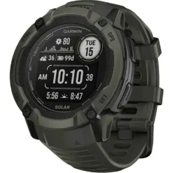 Montre connectée Mixte 010-02805-00 vert Garmin - Instinct 2X Solar
