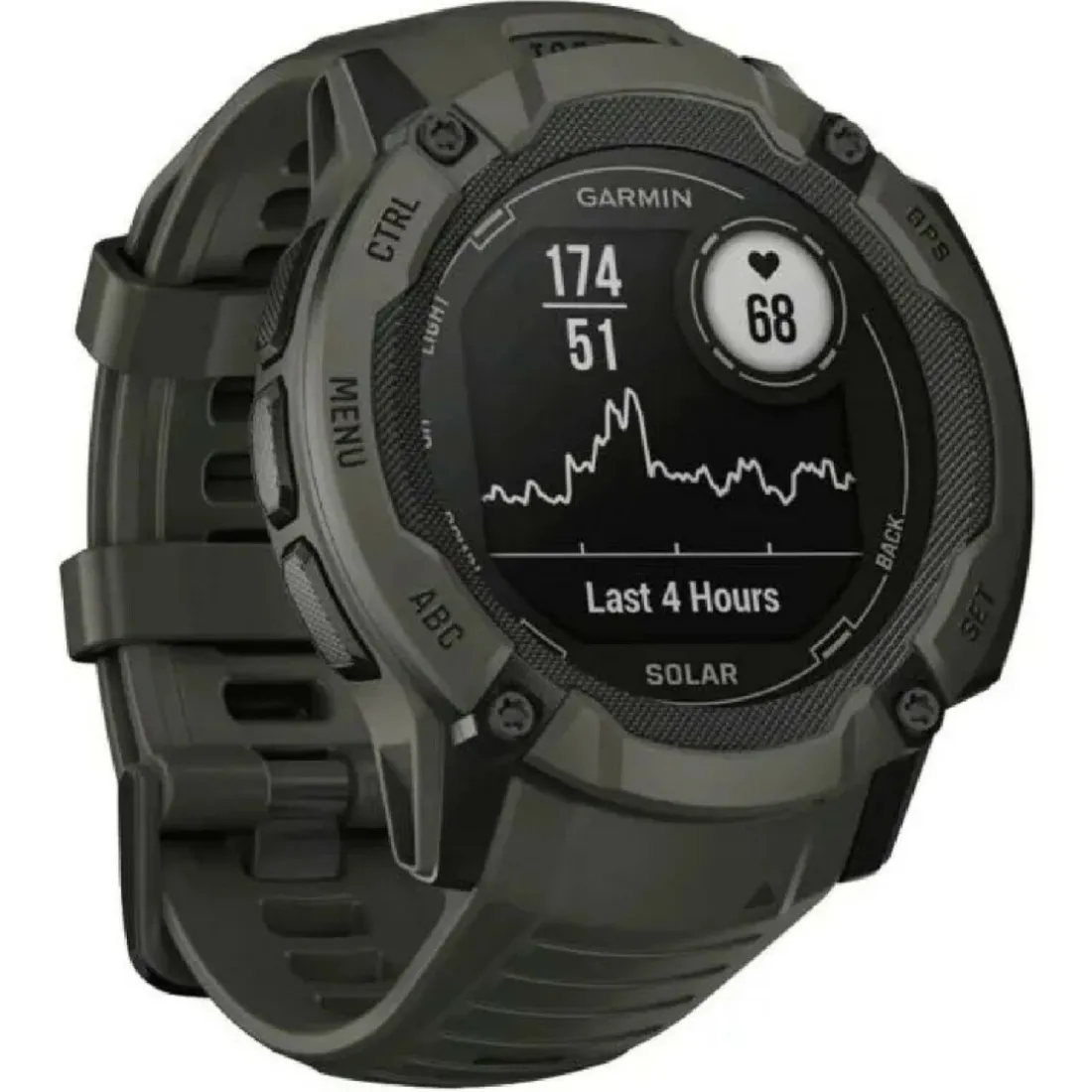 Montre connectée Mixte 010-02805-00 vert Garmin - Instinct 2X Solar