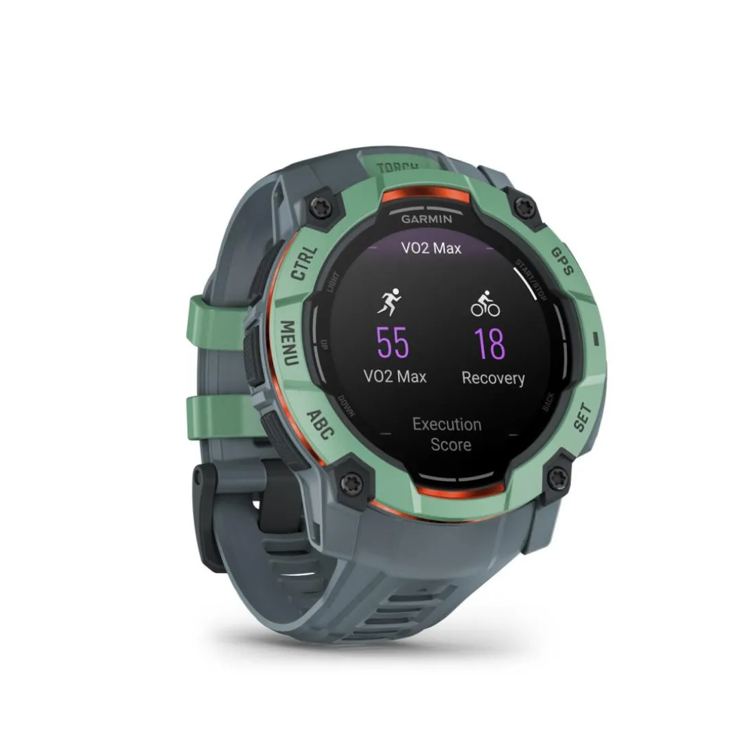 Montre connectée Mixte Garmin INSTINCT 3 50 MM, AMOLED - 010-03020-01 Bracelet Silicone Bleu