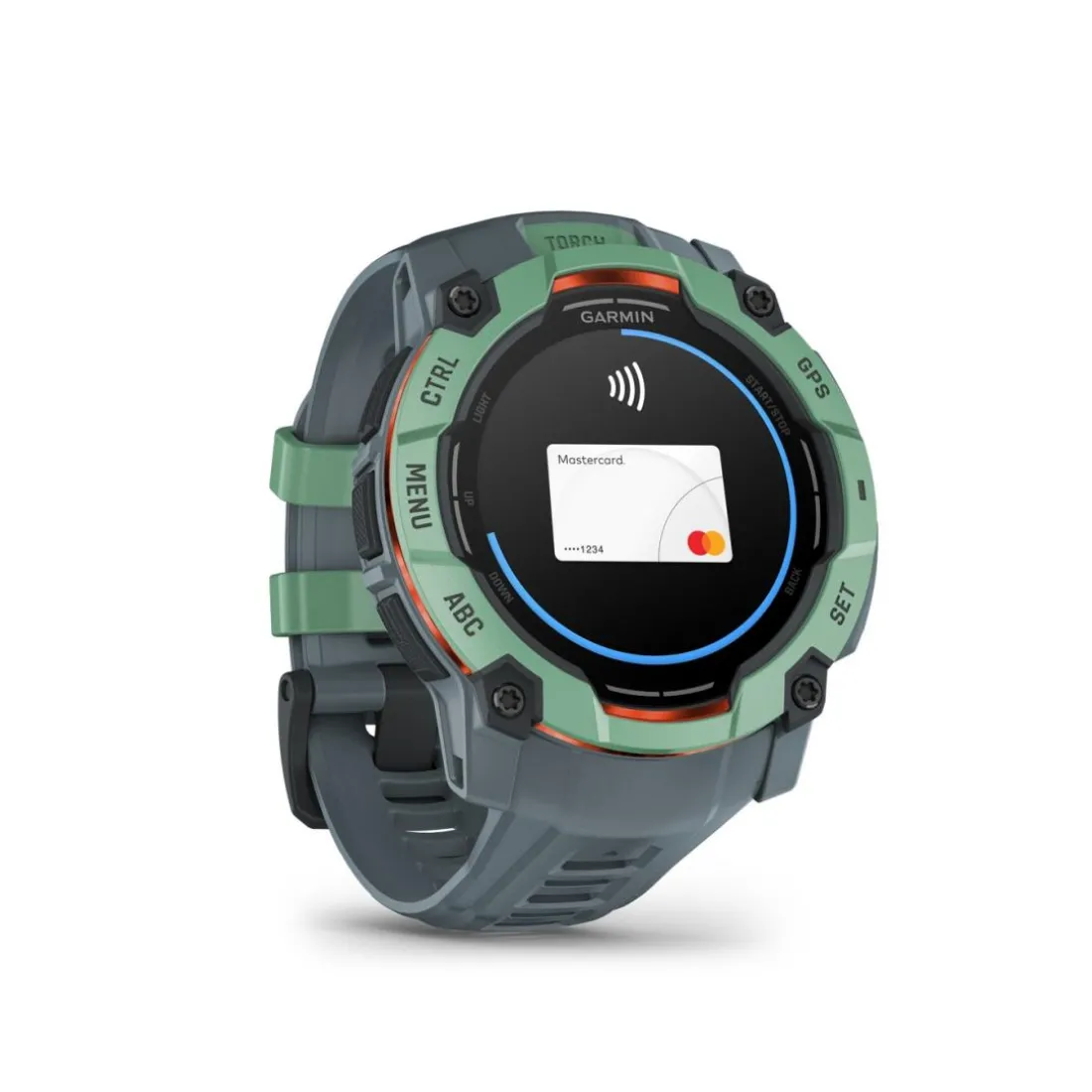 Montre connectée Mixte Garmin INSTINCT 3 50 MM, AMOLED - 010-03020-01 Bracelet Silicone Bleu