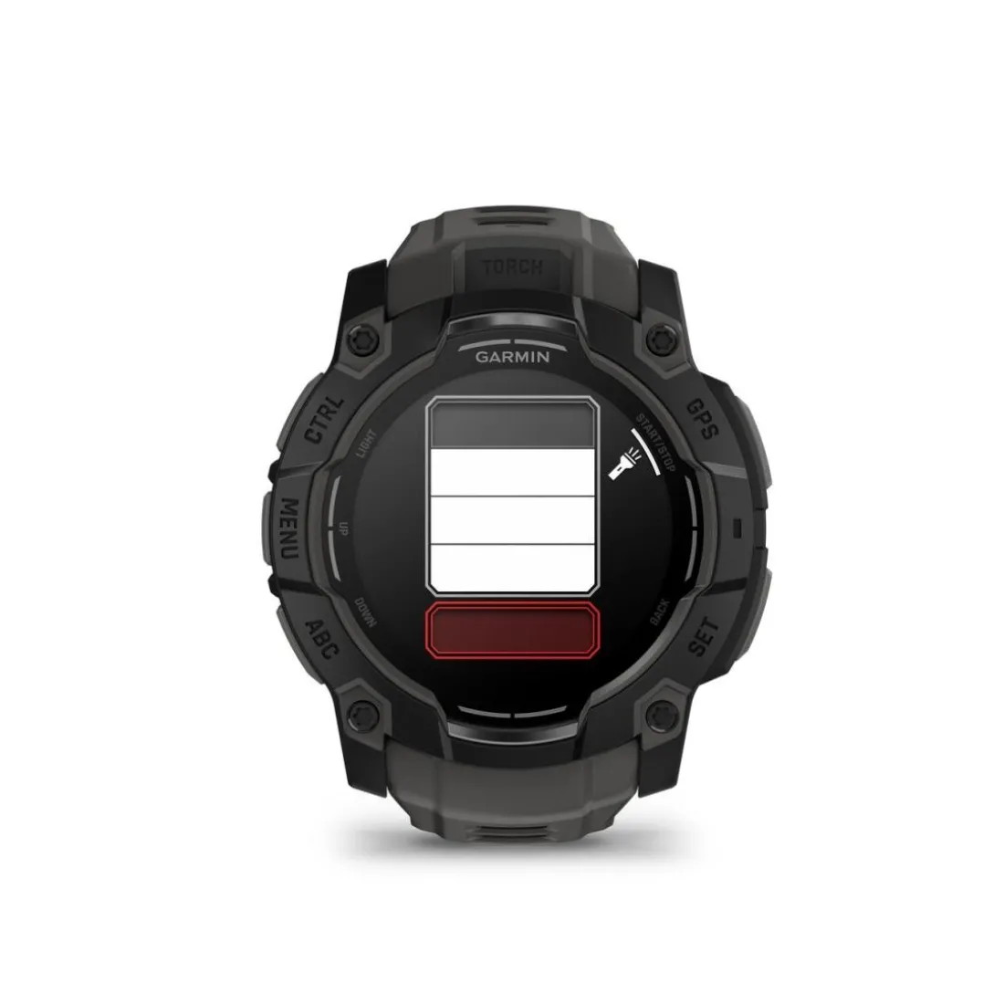 Montre connectée Mixte Garmin INSTINCT 3 50 MM, AMOLED - 010-03020-00 Bracelet Silicone Gris