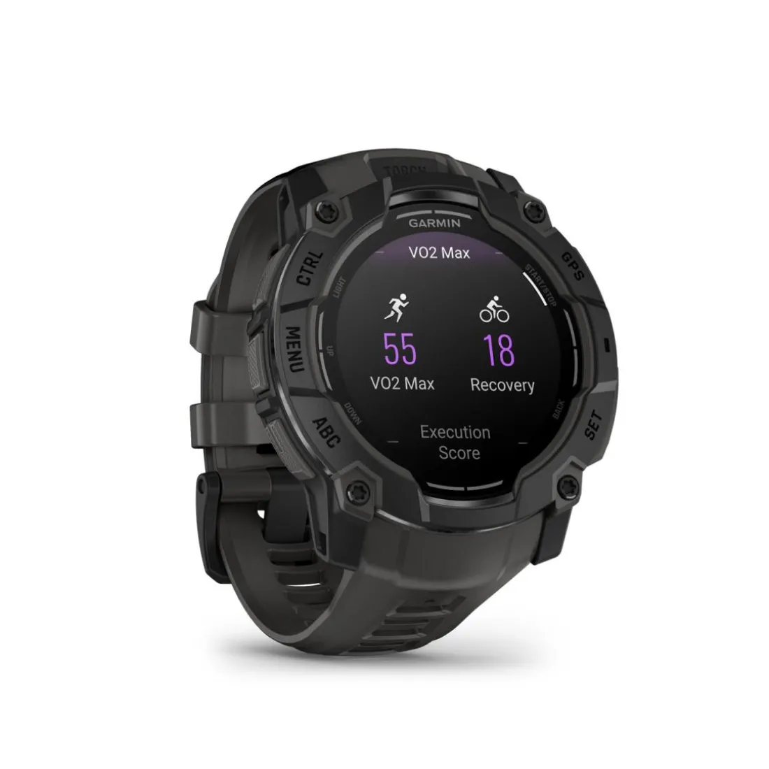 Montre connectée Mixte Garmin INSTINCT 3 50 MM, AMOLED - 010-03020-00 Bracelet Silicone Gris