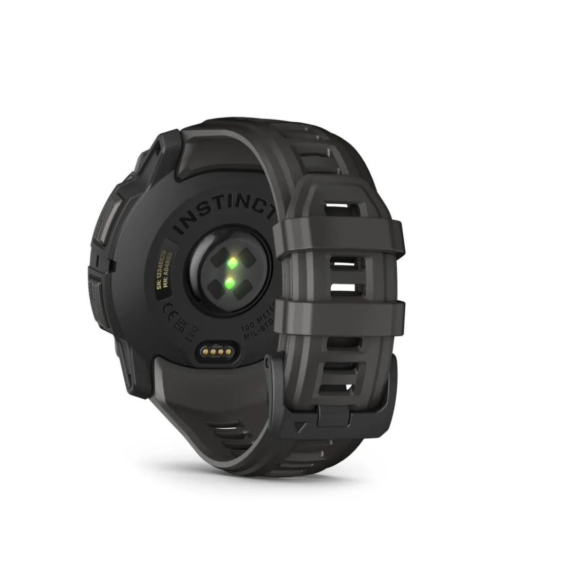 Montre connectée Mixte Garmin INSTINCT 3 50 MM, AMOLED - 010-03020-00 Bracelet Silicone Gris