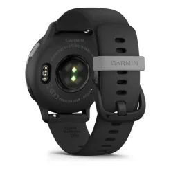 Montre connectée Mixte Garmin VÍVOACTIVE® 5 Lunette aluminium Gray, boitier noir et bracelet silicone noir