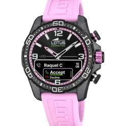 Montre connectée Mixte Lotus Connected - L20000-9 Bracelet Résine Rose