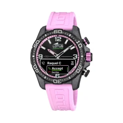 Montre connectée Mixte Lotus Connected - L20000-9 Bracelet Résine Rose