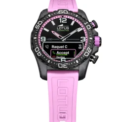 Montre connectée Mixte Lotus Connected - L20000-9 Bracelet Résine Rose