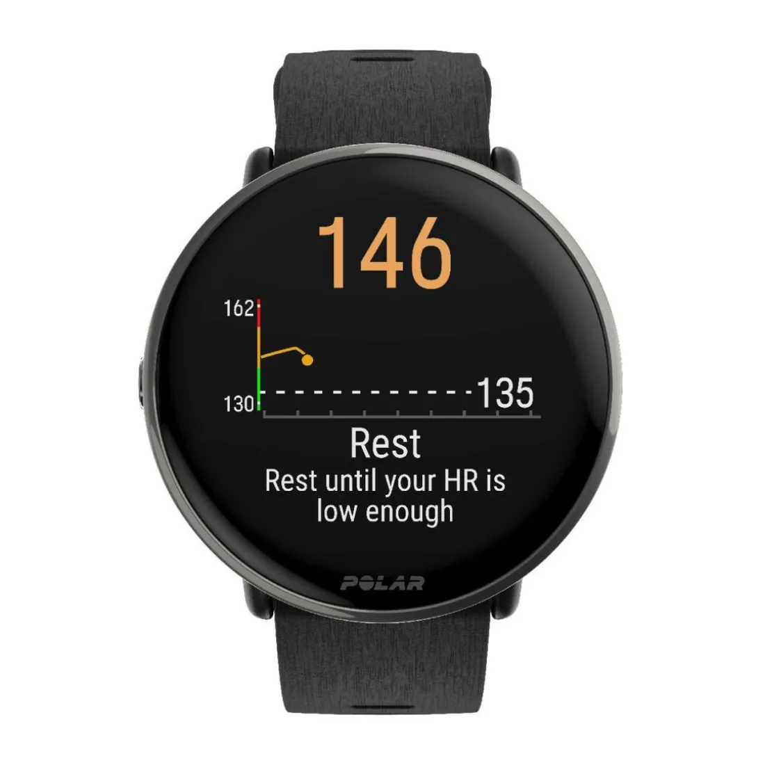 Montre connectée Mixte Polar Ignite 3 Titanium Silicone Noir S-L
