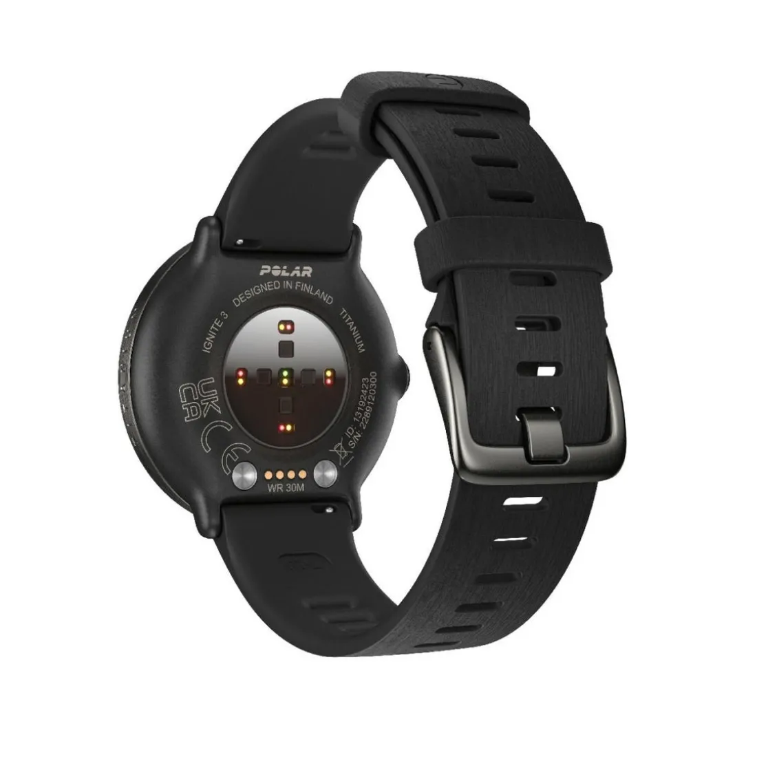 Montre connectée Mixte Polar Ignite 3 Titanium Silicone Noir S-L