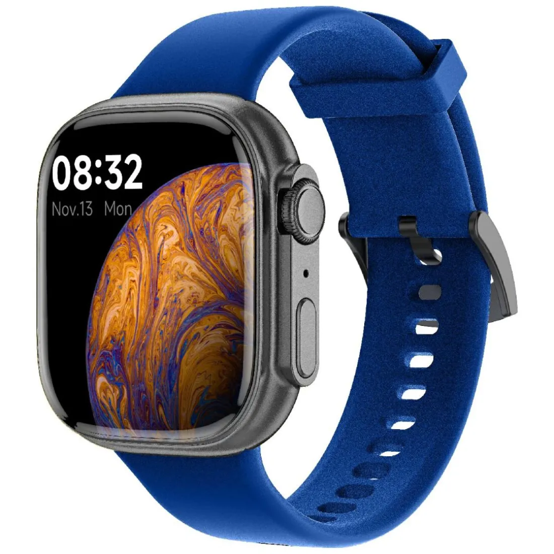 Montre connectée Mixte Smarty Powerful Amoled - SW071B Bracelet Silicone Bleu