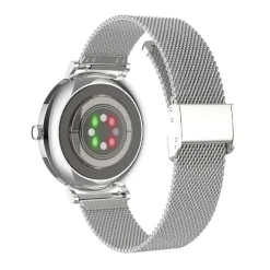 Montre connectée Mixte Smarty Super Slim Amoled - SW079B Bracelet Acier Argent