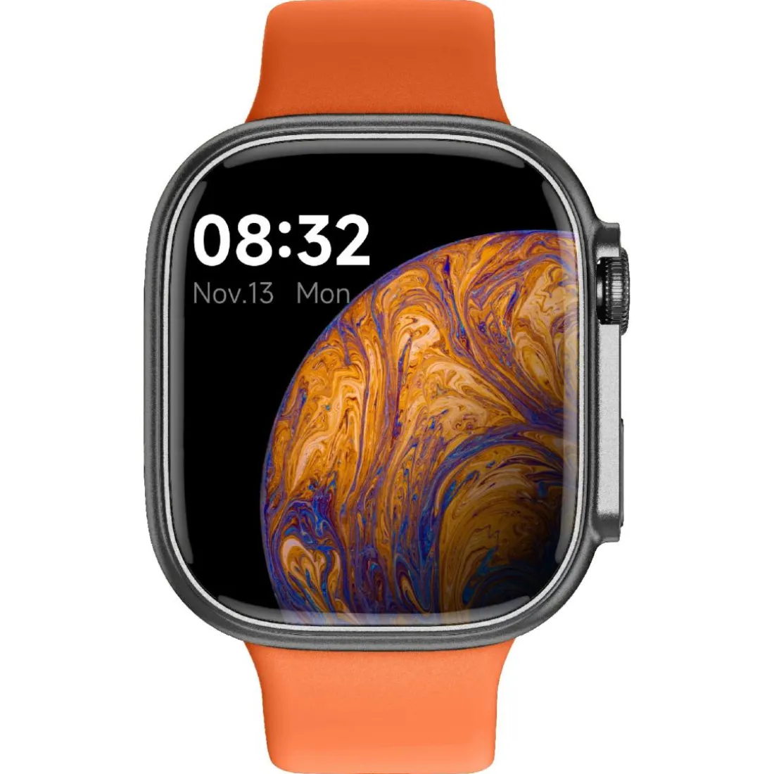 Montre connectée Mixte Smarty Powerful Amoled - SW071C Bracelet Silicone Orange
