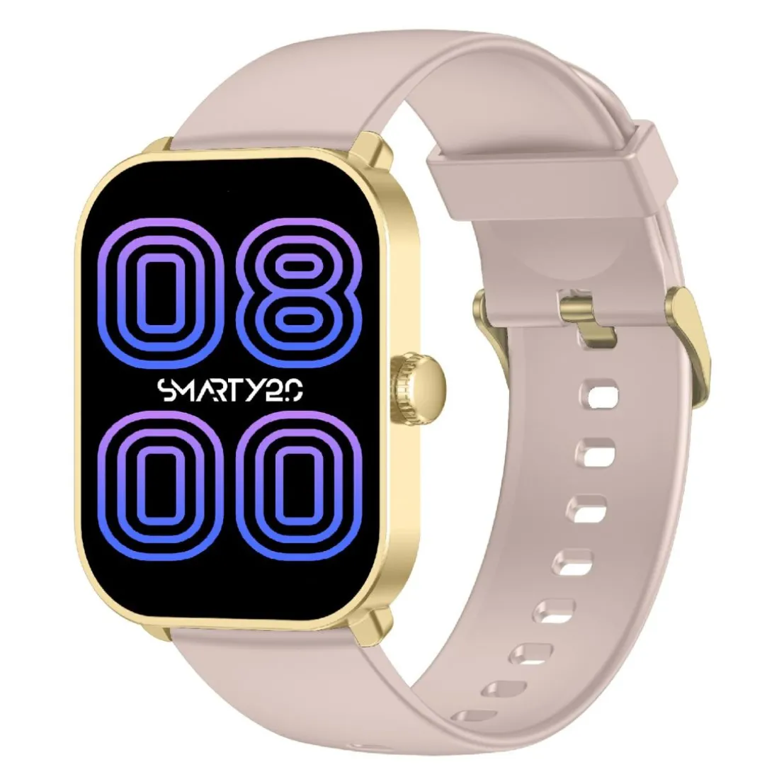 Montre connectée Mixte Smarty Super Amoled - SW070F Bracelet Silicone Rose