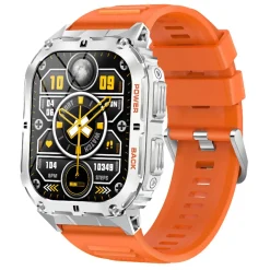 Montre connectée Mixte Smarty Compass Amoled - SW074B Bracelet Silicone Orange
