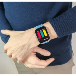 Montre connectée Mixte Smarty Super Amoled - SW070E Bracelet Silicone Bleu