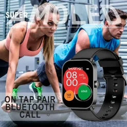 Montre connectée Mixte Smarty Super Amoled - SW070E Bracelet Silicone Bleu