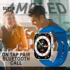 Montre connectée Mixte Smarty Super Amoled - SW070H Bracelet Acier Noir