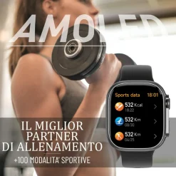 Montre connectée Mixte Smarty Powerful Amoled - SW071D Bracelet Silicone Rose