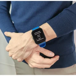 Montre connectée Mixte Smarty Super Amoled - SW070C Bracelet Silicone Bleu