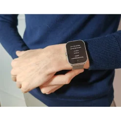 Montre connectée Mixte Smarty Super Amoled - SW070I Bracelet Acier Argent