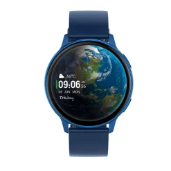 Montre connectée Mixte Tekday - 656540 Bracelet Silicone Bleu