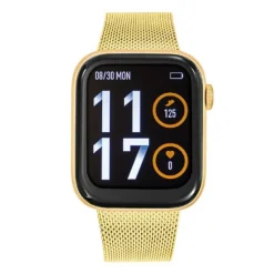 Montre connectée Mixte Tekday - 656515 Bracelet Acier Jaune