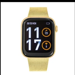 Montre connectée Mixte Tekday - 656515 Bracelet Acier Jaune