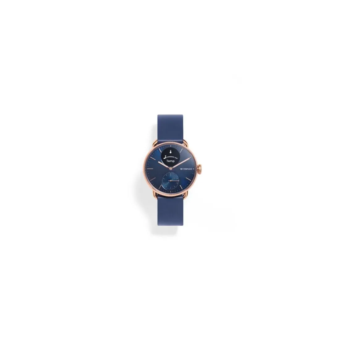 Montre de Santé Connecté Femme Withings Scanwatch 2 - Wsw 238 Roblu Bracelet Caoutchouc Bleu