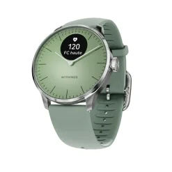 Montre de Santé Connecté Femme Withings Scanwatch Light - Wsw L Green Bracelet Caoutchouc Vert