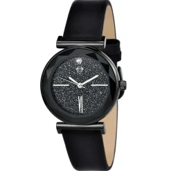 Montre femme MF476-DIAMANT - Bracelet Cuir Noir