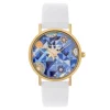 Montre Femme Christian Lacroix Montres Boutis Sun - CLW903 Bracelet Cuir Blanc