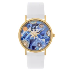 Montre Femme Christian Lacroix Montres Boutis Sun - CLW903 Bracelet Cuir Blanc