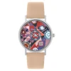 Montre Femme Christian Lacroix Montres Boutis Sun - CLW901 Bracelet Cuir Rose