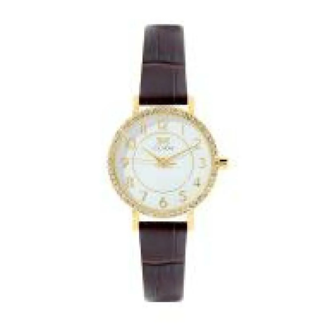 Montre Femme Clyda Justine - CLA826DWR Bracelet Cuir Marron