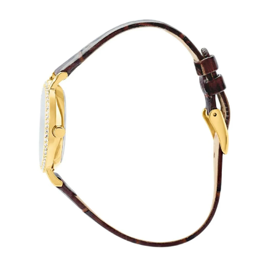 Montre Femme Clyda Justine - CLA826DWR Bracelet Cuir Marron