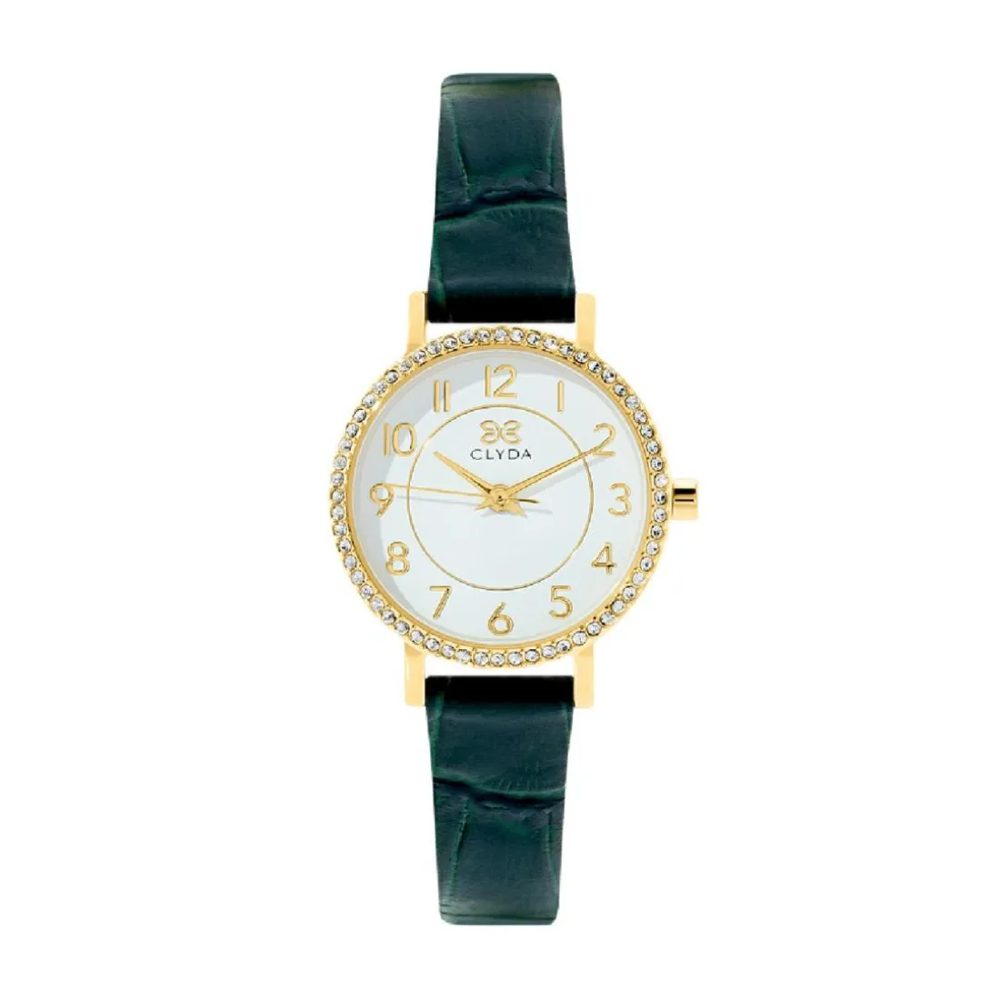 Montre Femme Clyda Justine - CLA826DWV Bracelet Cuir Vert