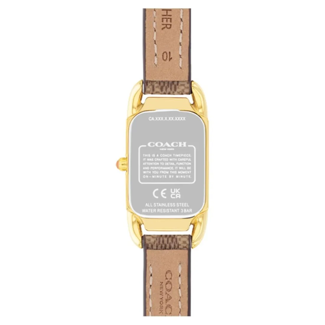 Montre Femme Coach Cadie - 14504192 Bracelet Cuir Marron
