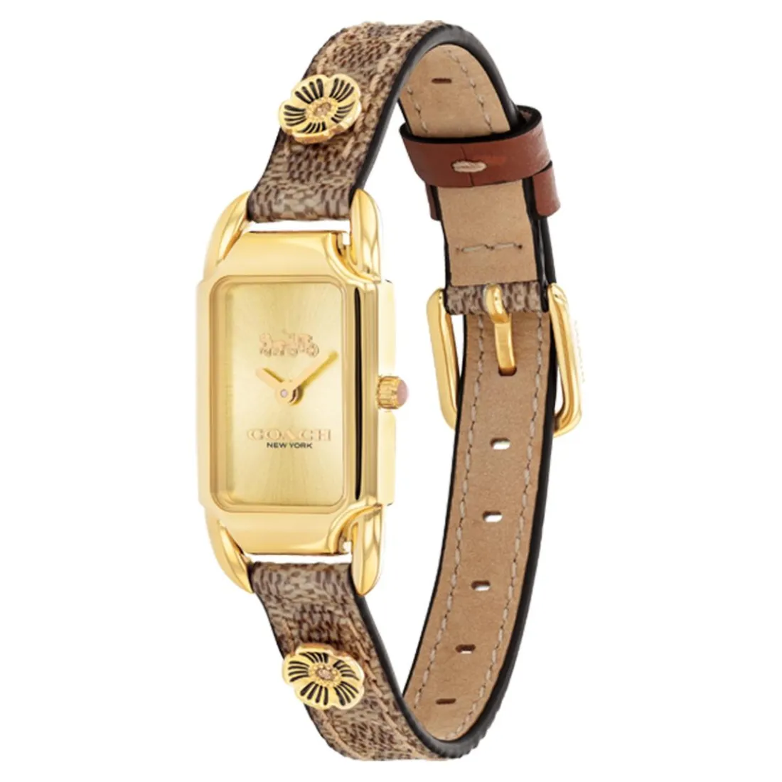Montre Femme Coach Cadie - 14504192 Bracelet Cuir Marron
