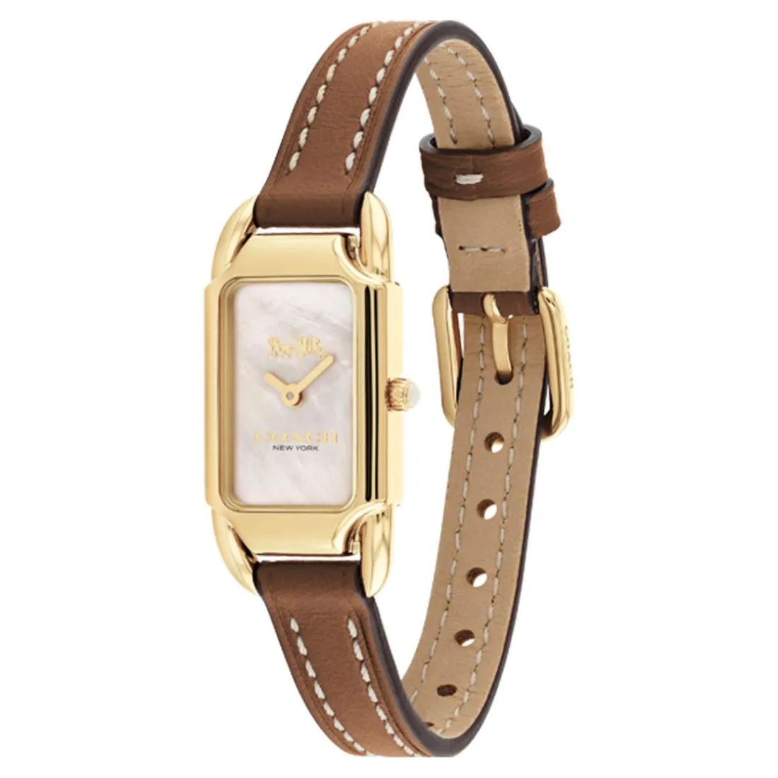 Montre Femme Coach Cadie - 14504028 Bracelet Cuir Marron