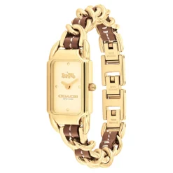 Montre Femme Coach Cadie - 14504282 Bracelet Cuir Marron