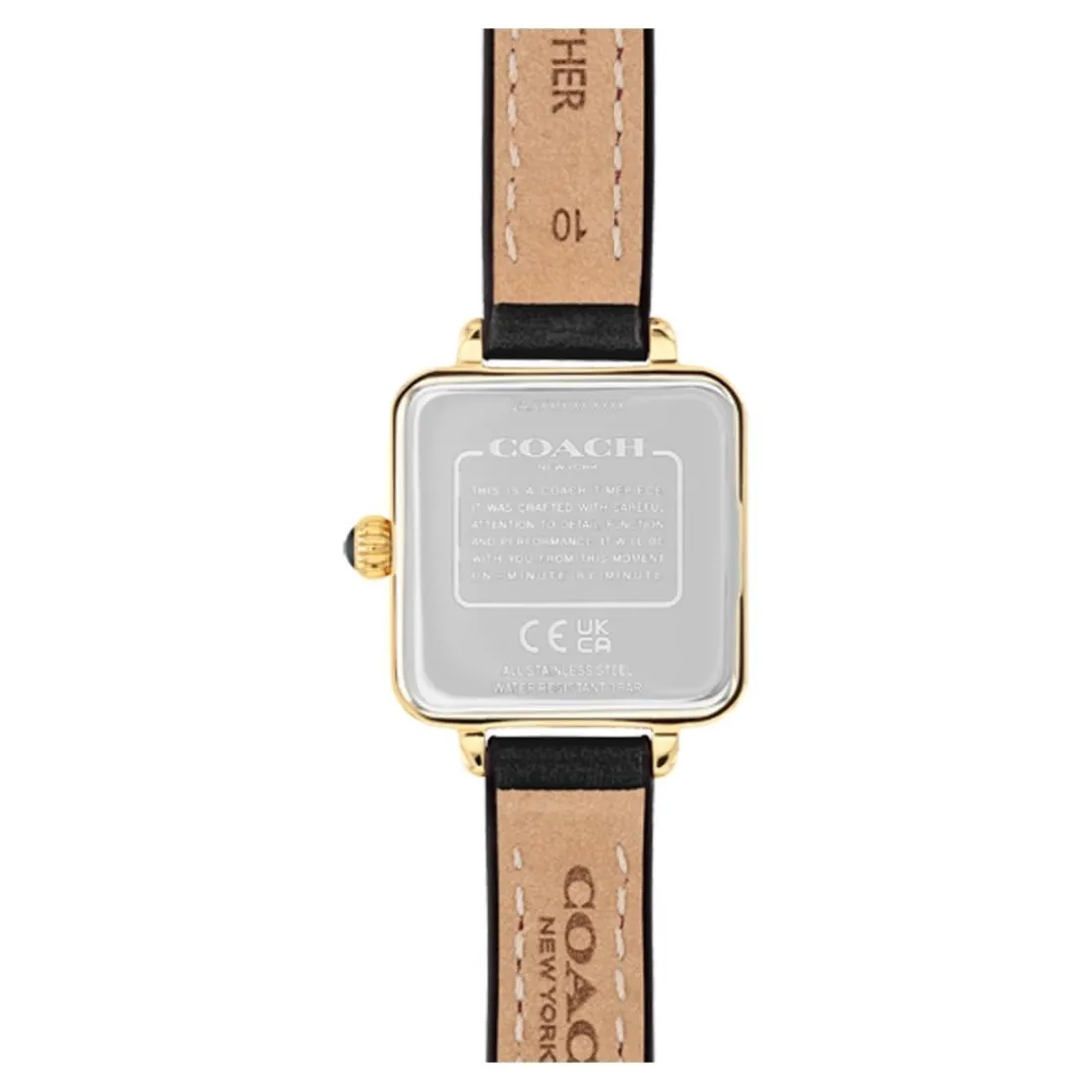 Montre Femme Coach Cass - 14504225 Bracelet Cuir Noir