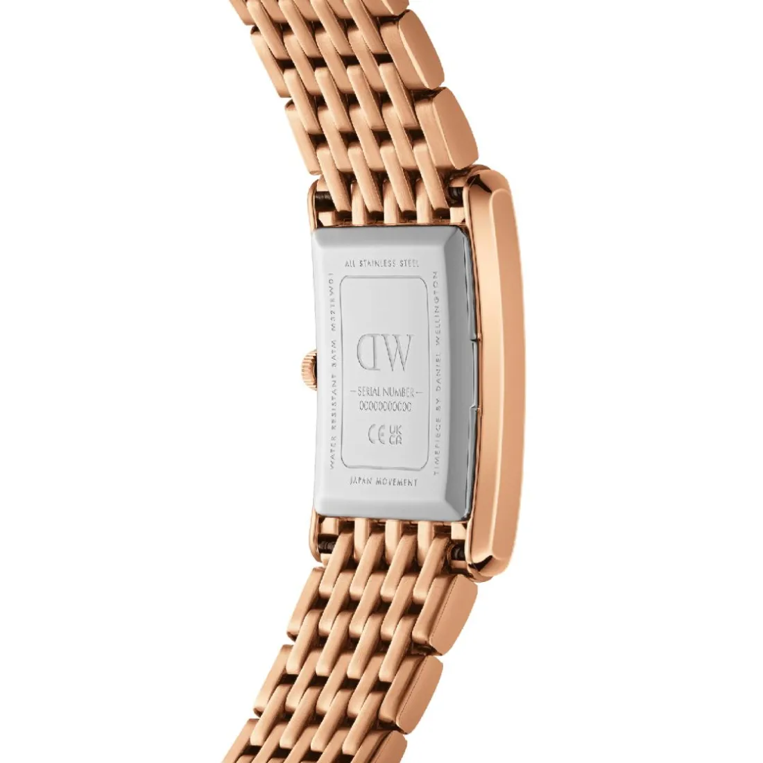Montre Femme Daniel Wellington 9-Link - DW00100704 Bracelet Acier Doré Rose