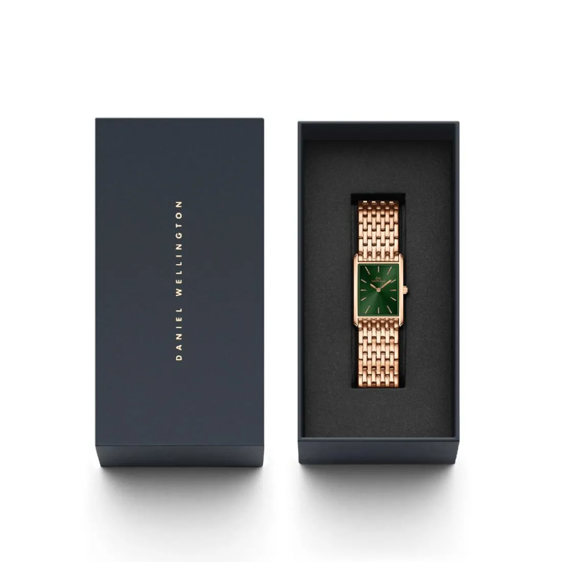 Montre Femme Daniel Wellington 9-Link - DW00100704 Bracelet Acier Doré Rose