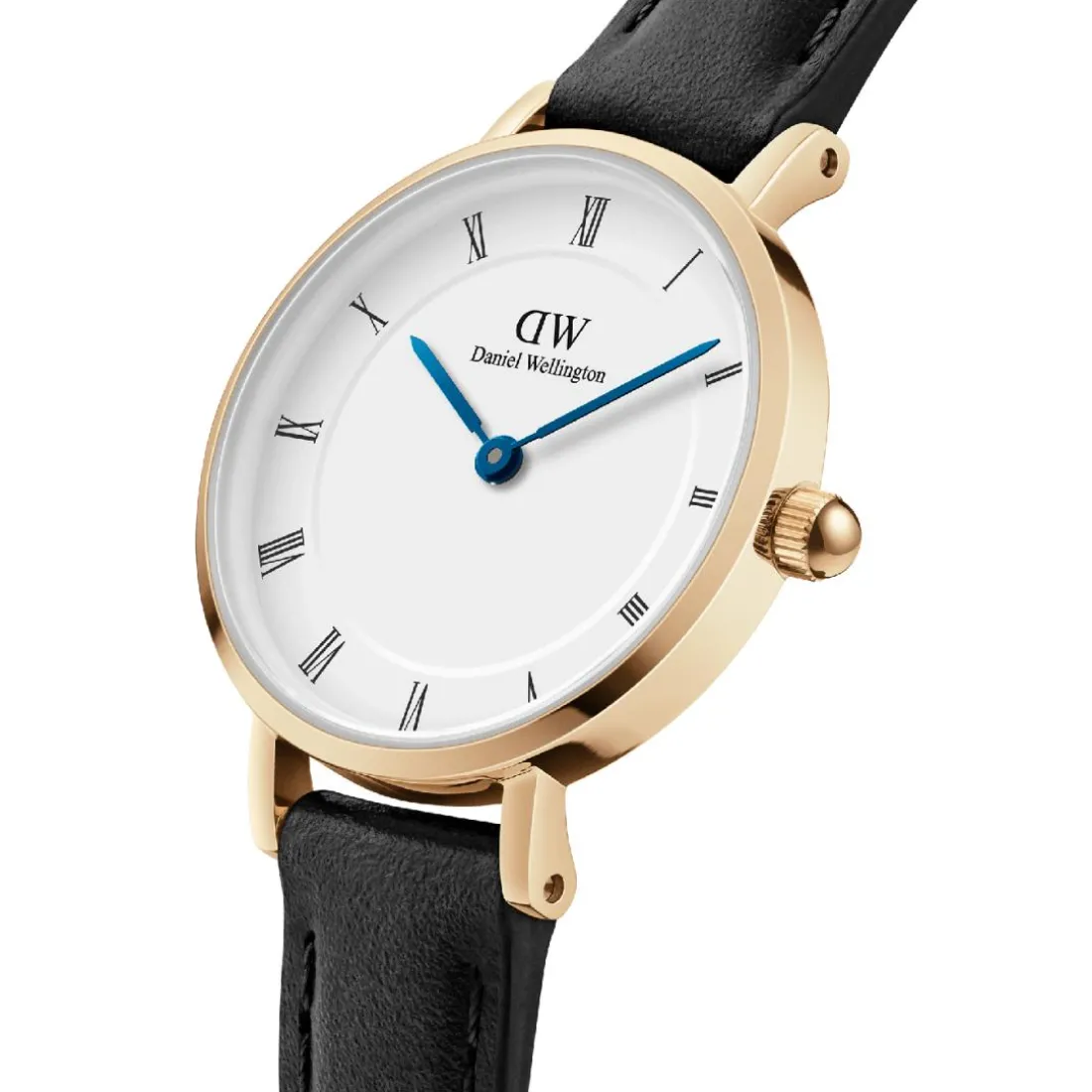 Montre Femme Daniel Wellington Roman Numerals - DW00100686 Bracelet Cuir Noir