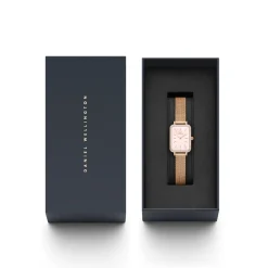 Montre Femme Daniel Wellington Bezel - DW00100669 Bracelet Acier Doré Rose