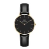 Montre femme DW00100547 - Bracelet Cuir Noir - Daniel Wellington Petite