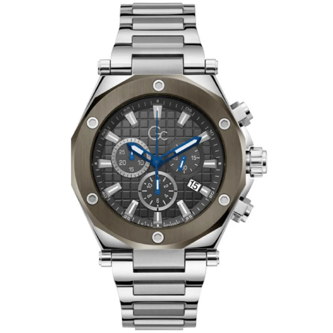 Montre femme Gc Legacy Z18002G5MF avec bracelet en acier argent