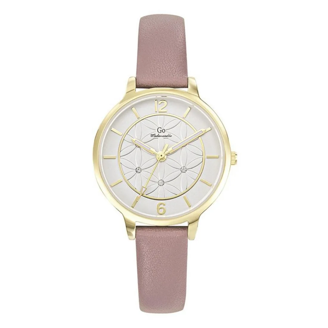 Montre Femme Go Mademoiselle Fleurs Et Papillions - 699598 Bracelet Rose