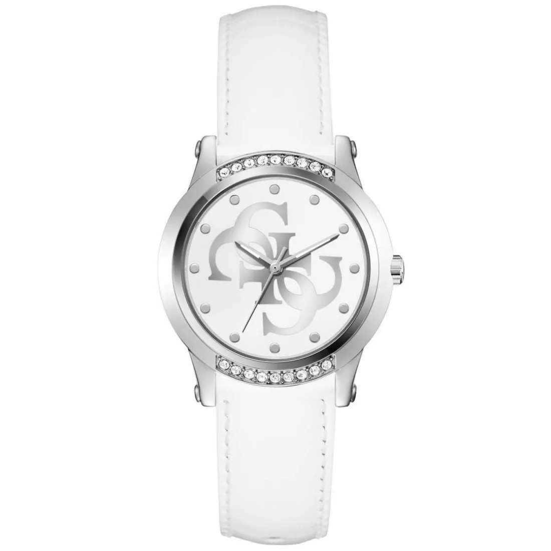 Montre Femme Guess Annette - GW0860L3 Bracelet Cuir Blanc