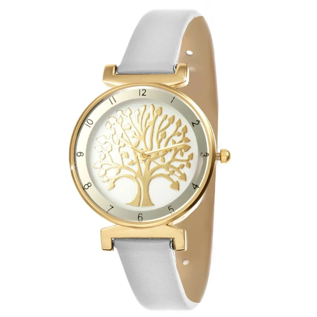 Montre femme MF468-BLANC - Bracelet Synthétique Blanc